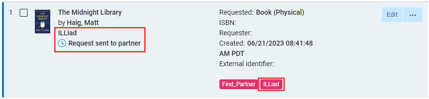 The option to add labels to requests.