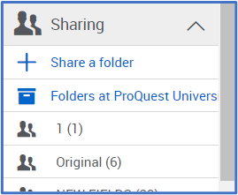 Reference count for folders.
