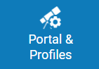 Portal and profiles configuration menu button.