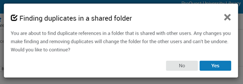 Shared Folder Deduplication Request.