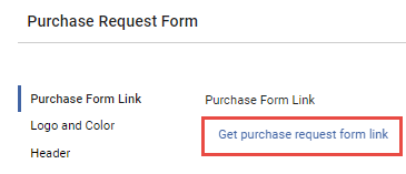 Get Purchase Request Form Link