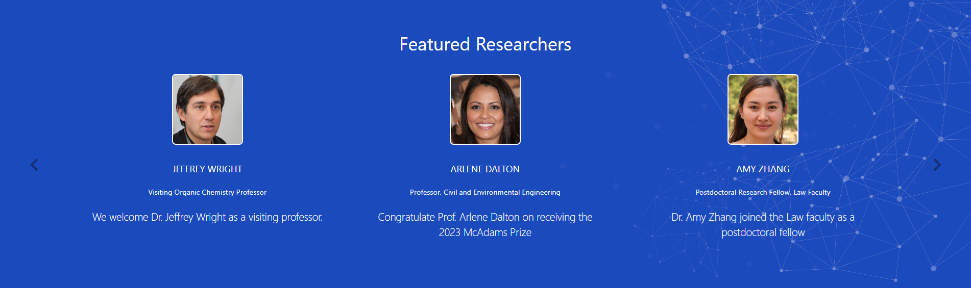 Featured researchers.