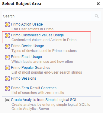 Select Subject Area - Primo Customized Values Usage.png