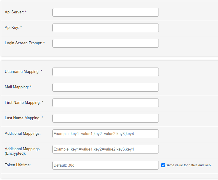 The campusM Alma Idp configuration.