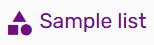 The sample list icon.