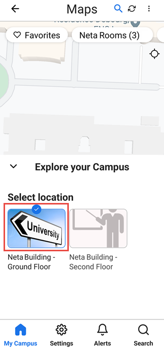 Map Selection under Android.