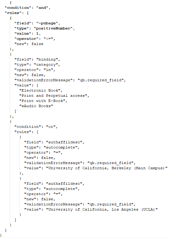 Copy of a rule in XML.