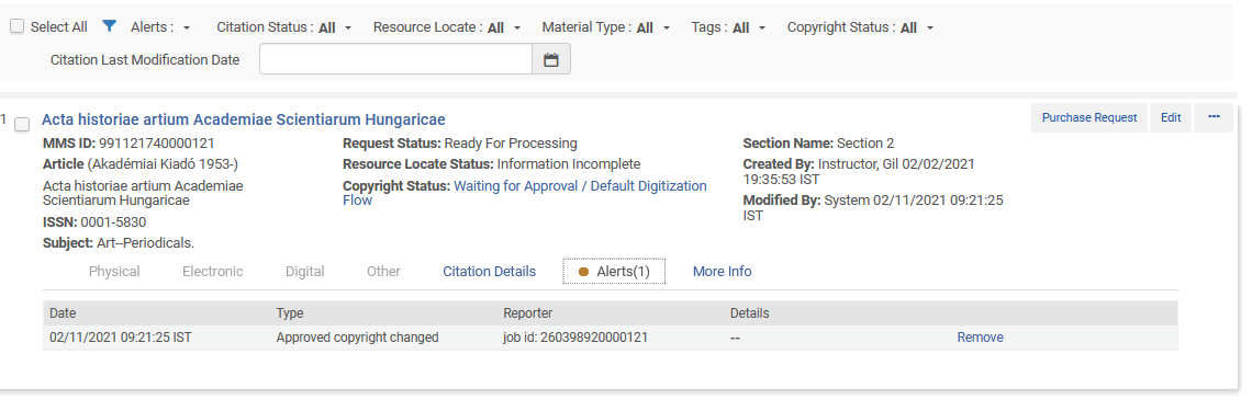 The source for copyright field.