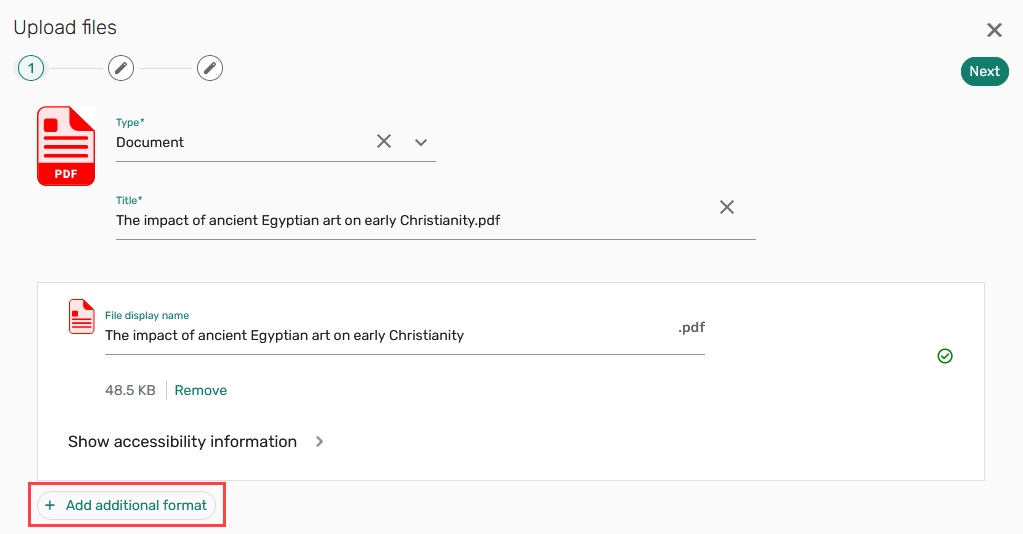 Add additional format button.