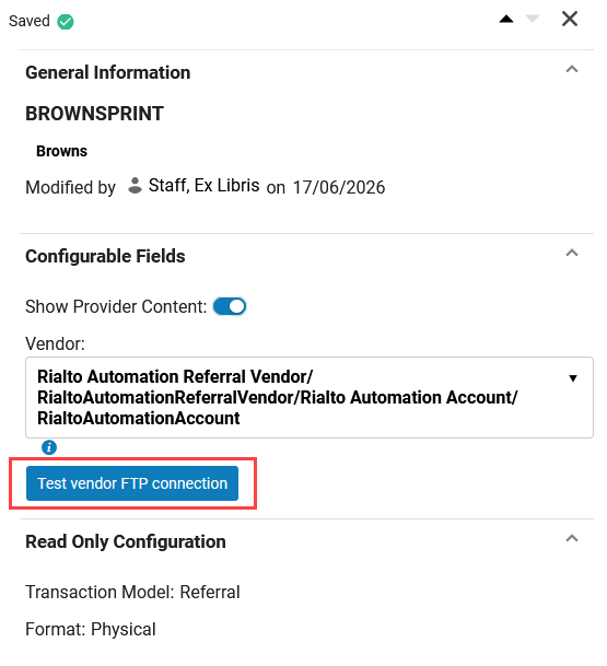 Show Provider Content toggle.