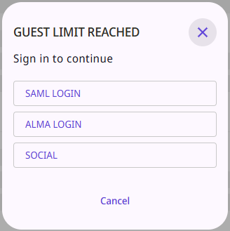 Sign-In Prompt after 500 Results.