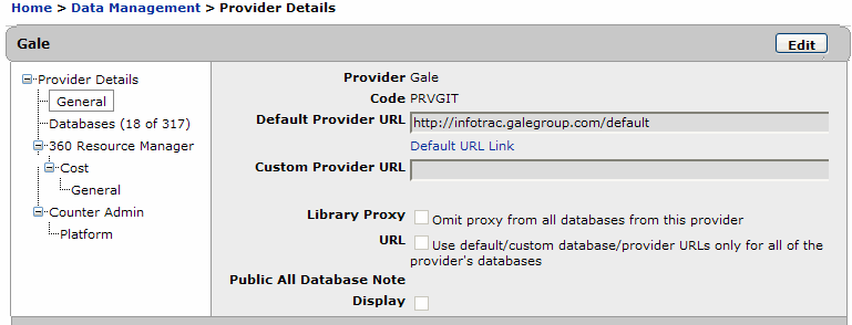 Provider Details Page