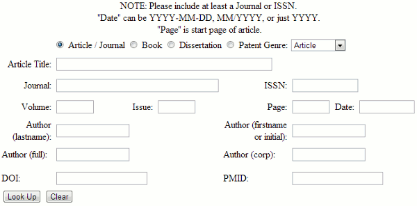 Citation Linker Quick-Search Form
