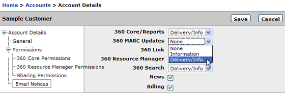 360 MARC Account Email Delivery