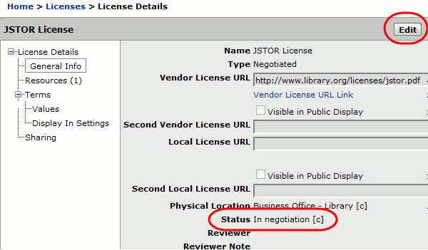 360 Resource Manager - License Status