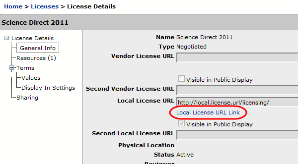 360 Resource Manager - License Details - URL done