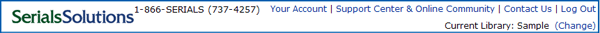 Client Center Header Links