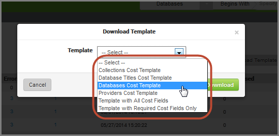 download cost template