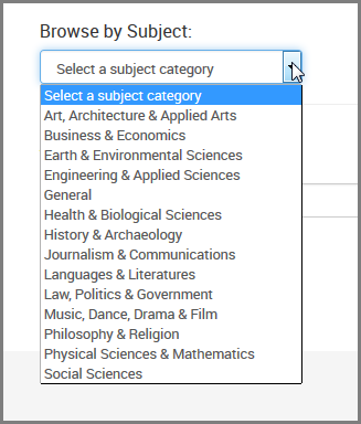 Subjects: Pull down list display