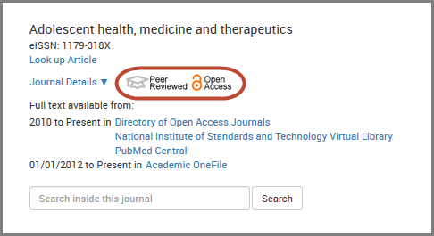 Peer Review and Open Access icons