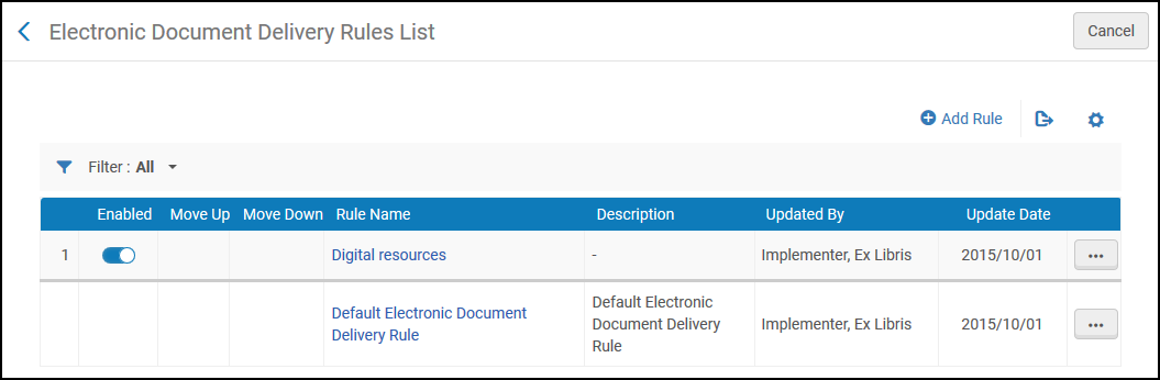 Electronic Document Delivery Rules List New UI.png