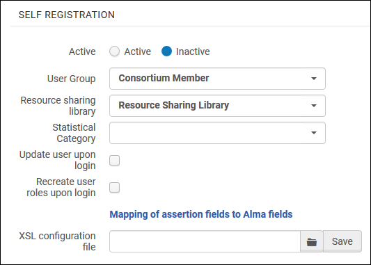 SAML Integration Profile Self Registration section.png