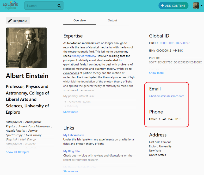 Preferred Email Address and Phone Number Displayed On Researcher Profile.png