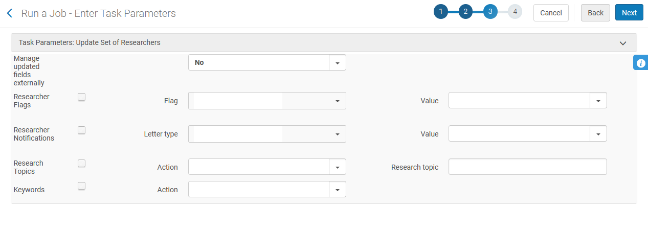 Update Set of Researchers job parameter page.png